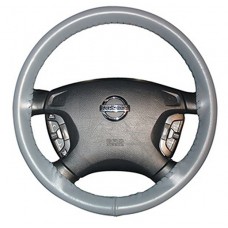 Wheelskins Genuine Leather Steering Wheel Cover - Gray One Color